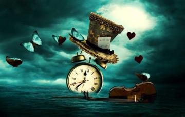 Wallpaper Fantasy Time Watch Butterflies Image For Desktop