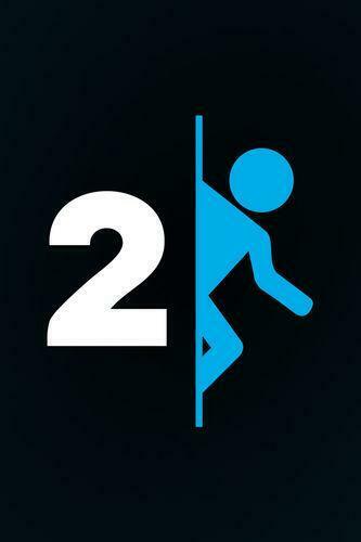 Portal Large Logo Wallpaper For iPhone
