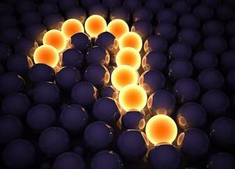 Glowing Balls Question Mark Wallpaper HD