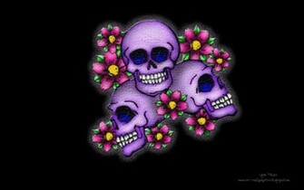 Cool Wallpaper Pretty Skulls