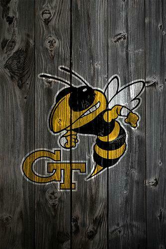 Georgia Tech Yellow Jackets Wood iPhone Background A Photo On