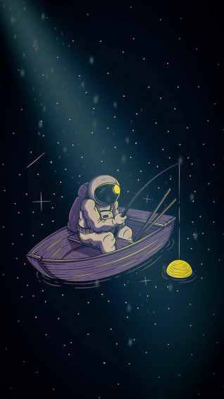 Space Drawings Astronaut Wallpaper Fall
