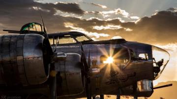 Photography Aviator Clouds Sun Rays Legends Park Boeing B