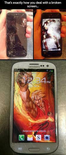 Cracked Phone Wallpaper Funny Jpg