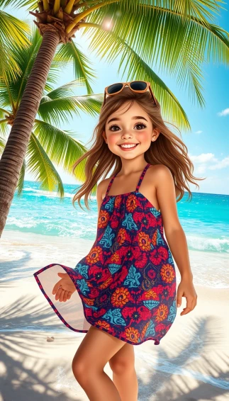Coconut Girl Wallpaper