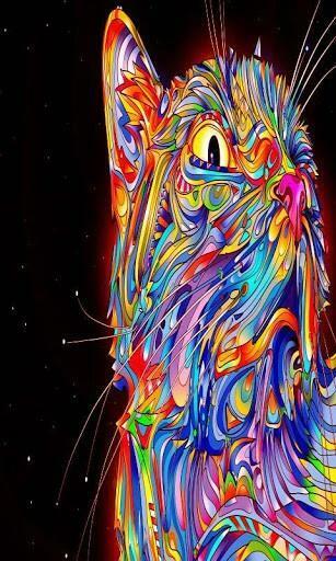 Trippy Cat Background Screenshots Lwp
