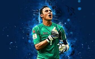 Wallpaper 4k Keylor Navas Abstract Art Goalkeeper