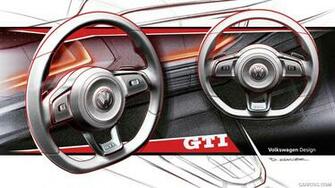 Volkswagen Polo Gti Design Sketch HD Wallpaper