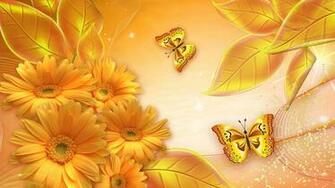 Related Pictures Red Gold Floral Background Car