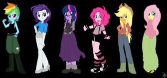 Mlp Equestria Girls By Monochromewasteland