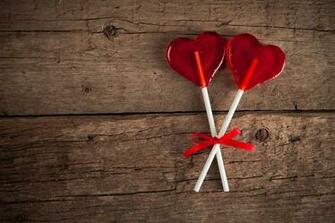 Wallpaper Love Heart Lollipop Romantic