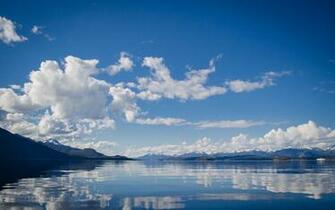 Wallpaper Sky Lake Clouds Reflection Mirror Nature Picsfab