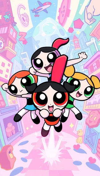 Powerpuff Girls Phone Wallpaper
