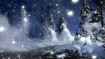 Snowy Scene Wallpaper