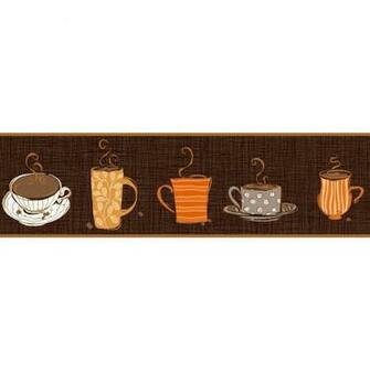 York Wallcoverings Bistro Coffee Mug Border Kb8501b