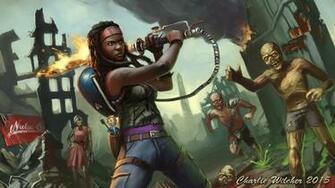 High Resolution Michonne The Walking Dead Full HD