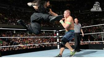 Roman Reigns Superman Punch Picture