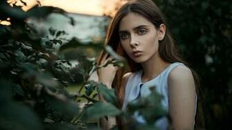 Looking Away Women Depth Of Field Sergey Fat