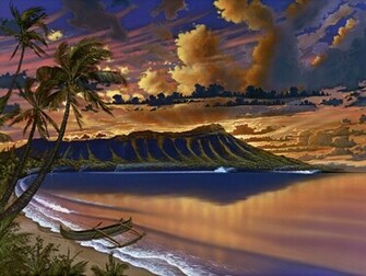 Diamond Head Sunrise Wallpaper