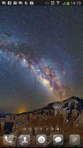 Nasa Galaxy Live Wallpaper Screenshot