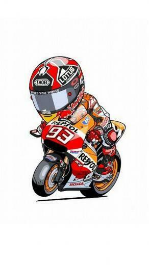 Animated Marc Marquez iPhone Wallpaper Road Racing