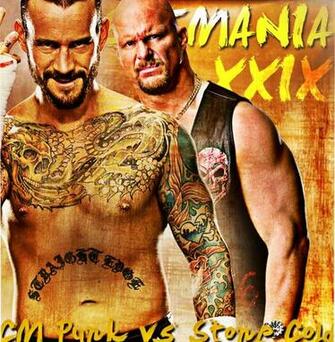 Cm Punk Vs Stone Cold Wrestlemania Wallpaper By Kcwallpaper On