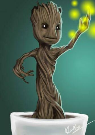 Baby Groot By Kuro Blackeus
