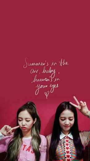 Jensoo Quote Wallpaper Jennie Jisoo Blackpink