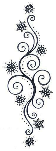 Snowflake Swirl Background Lace