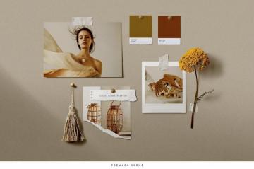 Wall Moodboard Scene Creator Aesthetic Desktop