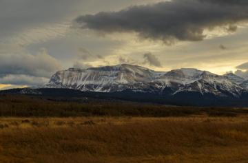 Wallpaper Park Autumn Sunset Sky Cloud Mountain Snow