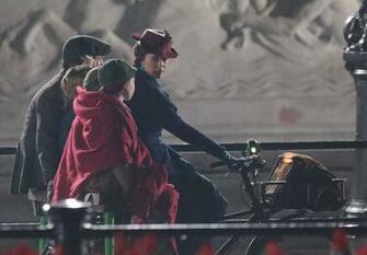 Emily Blunt Looks Practically Perfect As She Films Scenes