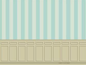 Backdrop With Beige Wainscoting And A Blue Striped Wallpaper