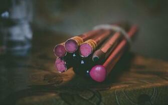 Wallpaper Pencils Eraser Close Up 4k Ultra HD