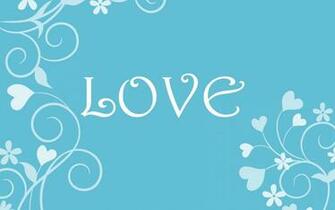 Sky Blue Background Love Text Desktop Wallpaper And Stock Photos