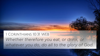Corinthians Web 4k Wallpaper Whether Therefore You Eat