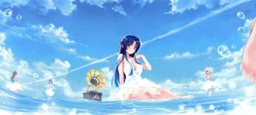 Koga Sayoko Deep Blue Sky Pure White Wings Image