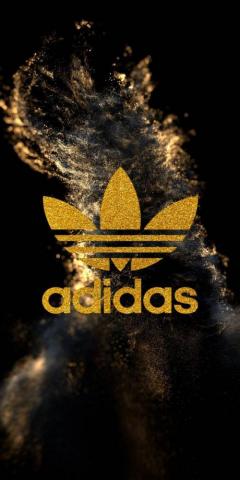 Gold Adidas Logo Wallpaper On