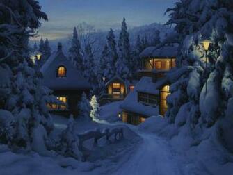Natale In Montagna File Vettoriale