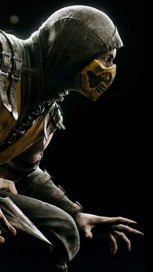 Wallpaper Mortal Kombat Scorpion Hero Costume