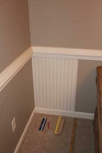 Callie S Crafts Beadboard Wallpaper In Living Room