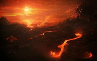 Orange Lava Zerg Starcraft Ii Wallpaper