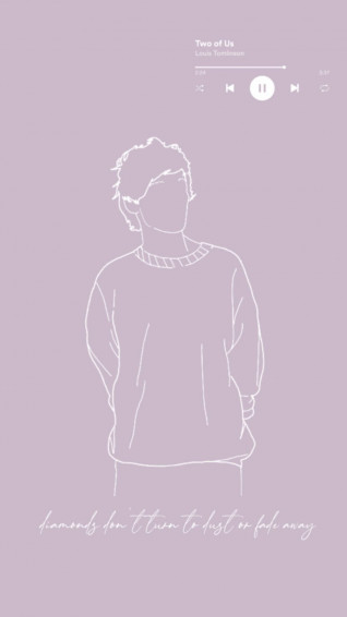 Minimalist Purple Louis Tomlinson L6dr8os3jl7awpre Wallpaper