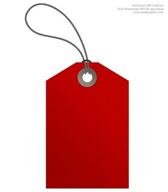Red Tags Psdgraphics