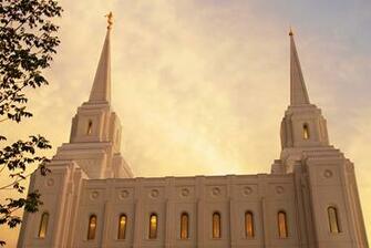 Brigham City Utah Temple At Dawn