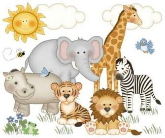 Decamp Studios Jungle Animals Mural