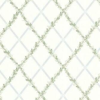 Bramwell Blue Harlequin Trellis Wallpaper Bolt By