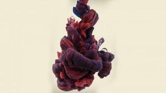 Red And Blu Ink Drops In Water Wallpaper For Phones Tablets