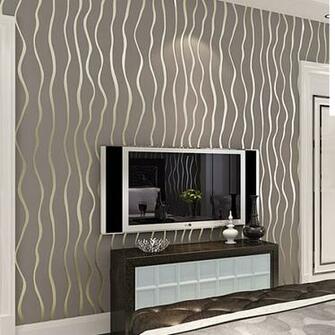 Modern Thicken Flocking Wallpaper 3d Stereoscopic Durable