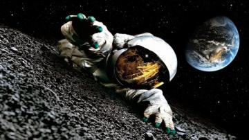 Astronaut On The Moon Wallpaper